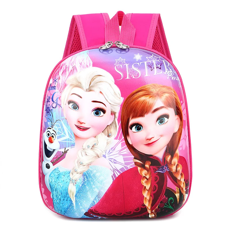 

New Elsa Princess Hard Shell Backpack kindergarten school Bags for boys&Girls Toddler Preschool Cartoon Mochilas