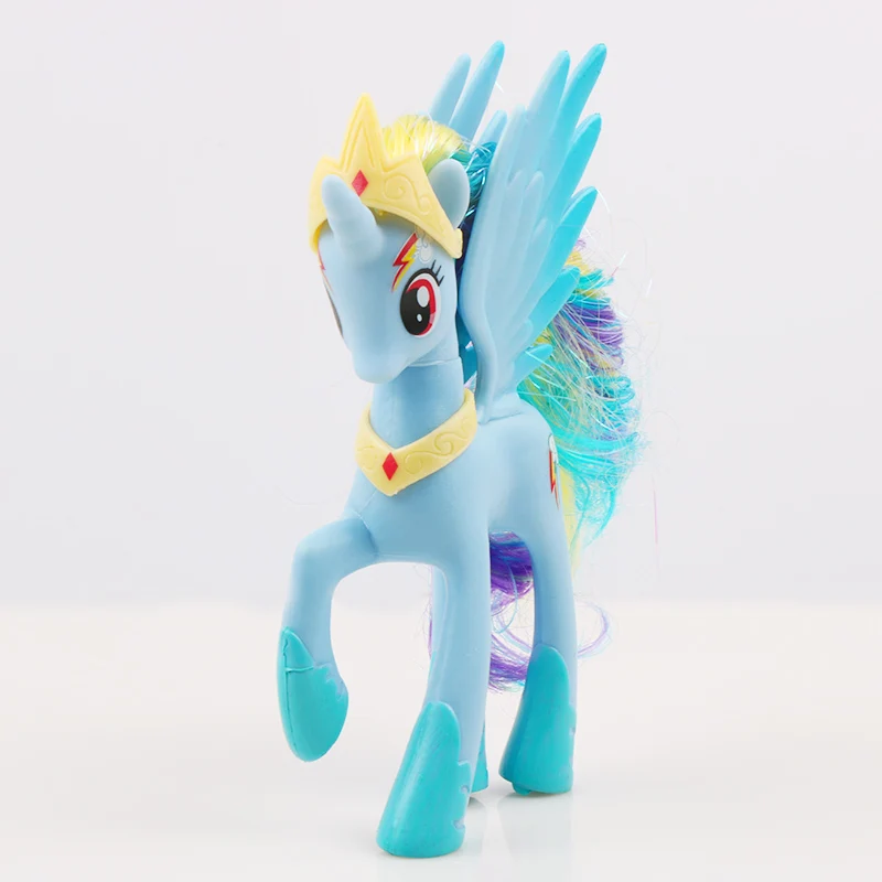 14 см игрушки My Little Pony Дружба-это чудо поп серии «Радуга Единорог пони ПВХ Фигурки Коллекция Модель Куклы