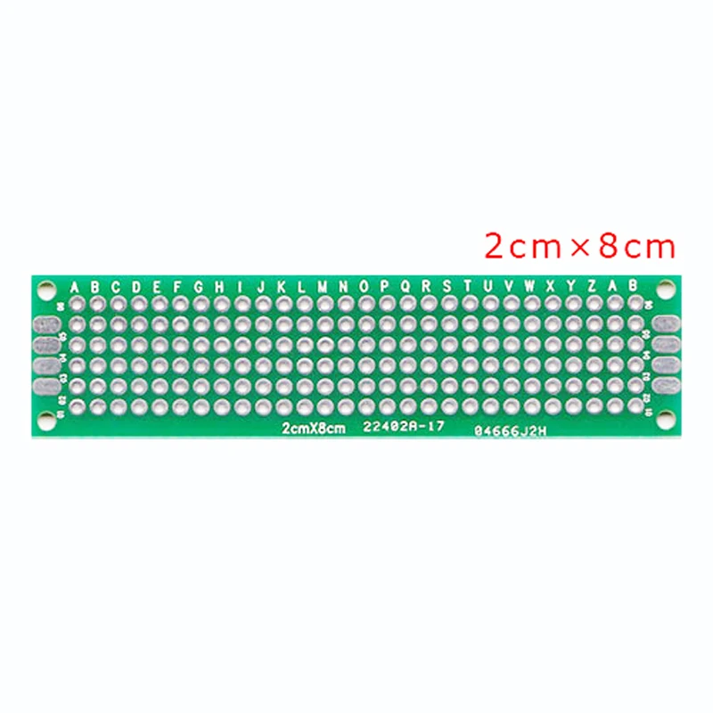 HoBiMart 10 шт. двухсторонний Прототип PCB хлеб доска 2x8 см PCB Луженая универсальная макетная плата 20 мм x 80 мм# nbp005