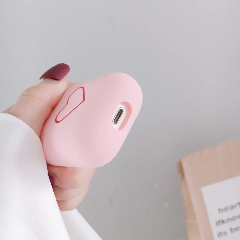 Матовый однотонный защитный чехол для AirPods PC зарядки Airpod Жесткий Чехол наушников
