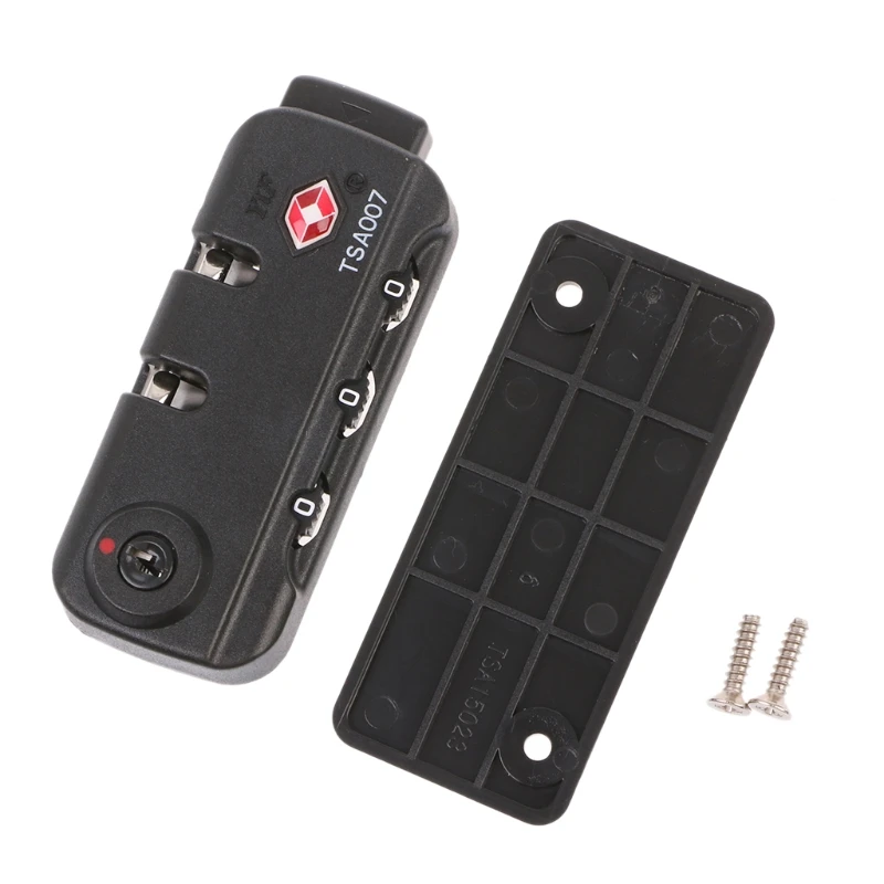 THINKTHENDO 3 Digit Combination Padlock Luggage Suitcase Travel Password Secure Code Lock