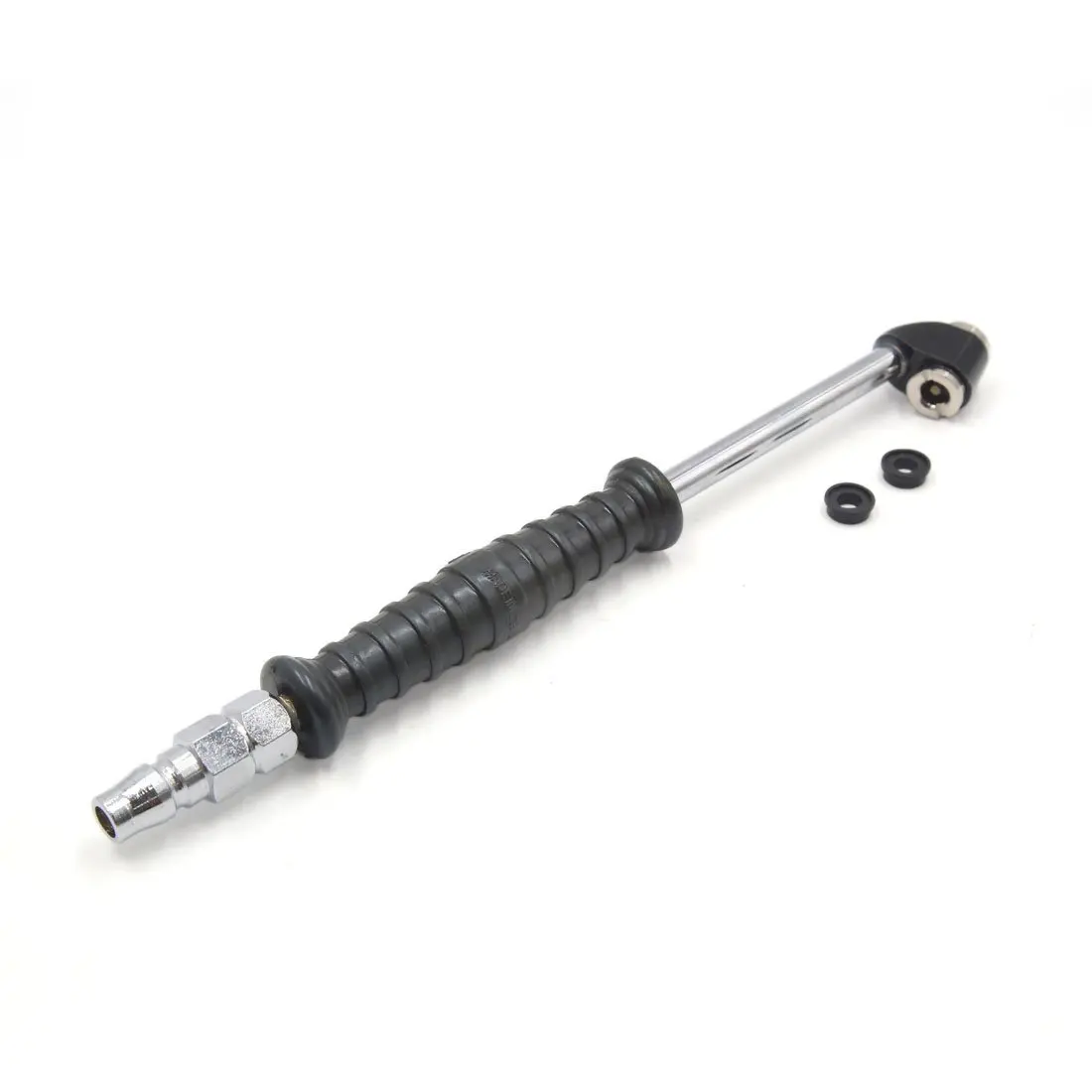 

uxcell 27cm Length Stainless Steel Dual Head Tire Air Chuck Inflator Pressure Gauge for Car