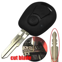 Copy Cut/uncut Blade 2 Buttons New Remote Replacement Car Key Shell Housing for Ssangyong Actyon Kyron Rexton Holder