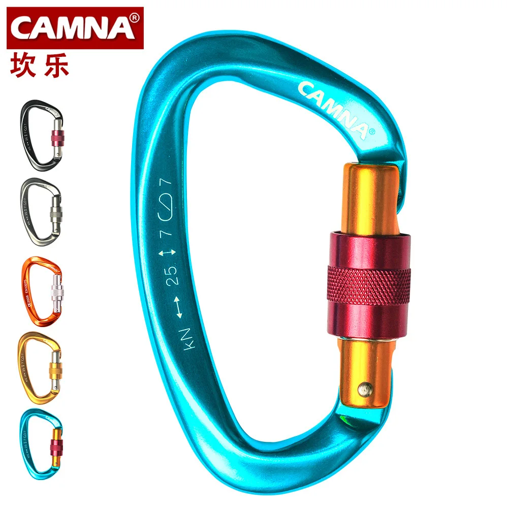 NEW CAMNA 25KN Professional Safety Master Lock D Buckle Climbing Lock Carabiner Rock Climbing