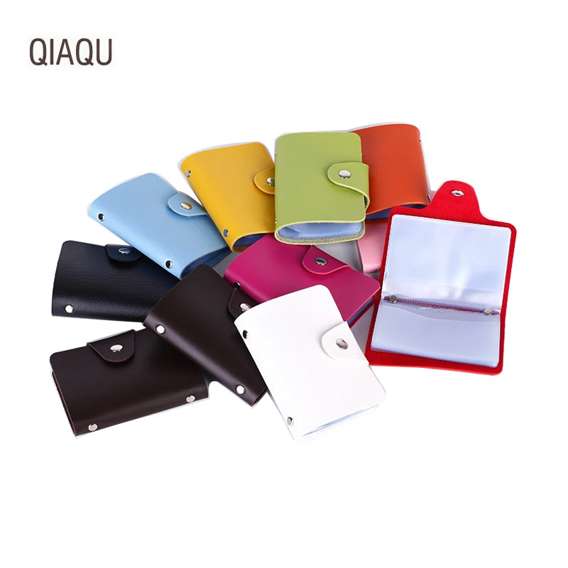 

QIAQU модная унисекс 24 слота для карт, отделение для банковских карт, сумка для монет, держатель для карт, для путешествий, ПУ, мужские кошельки, женские кредитные карты, чехол