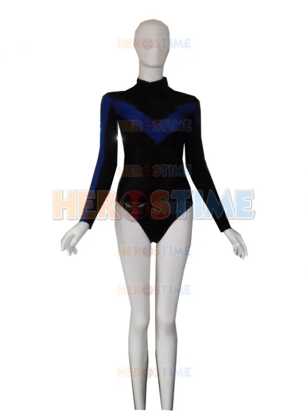 Nightwing трико Стиль спандекс костюм супергероя зентай комбинезон для