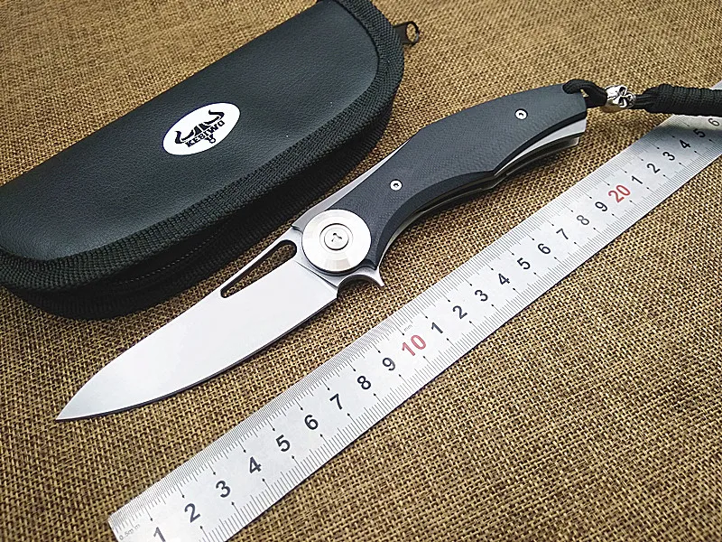 

utility Folding knife D2 blade steel G10 handle camping tactical survival knife pocket knives ball bearing Flipper outdoor tools