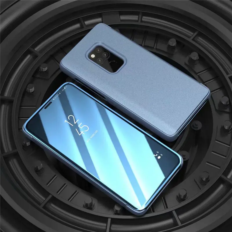 Умный чехол для Huawei Mate 20X10 P30 P20 Honor V20 Nova 4 3i Y9 Y6 Y7 Pro Y5 lite флип из кожи с прозрачным