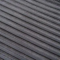 1 ярд Мода 3D тонкие полосы воздушный слой сетчатая ткань французский дизайнер Повседневная Спортивная Одежда Ткань DIY швейная поддержка ткань tissu - Цвет: Black