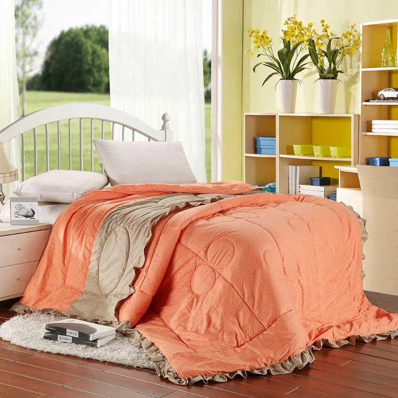 korean style summer quilt 220x240cm king size cotton quilt sale bedding