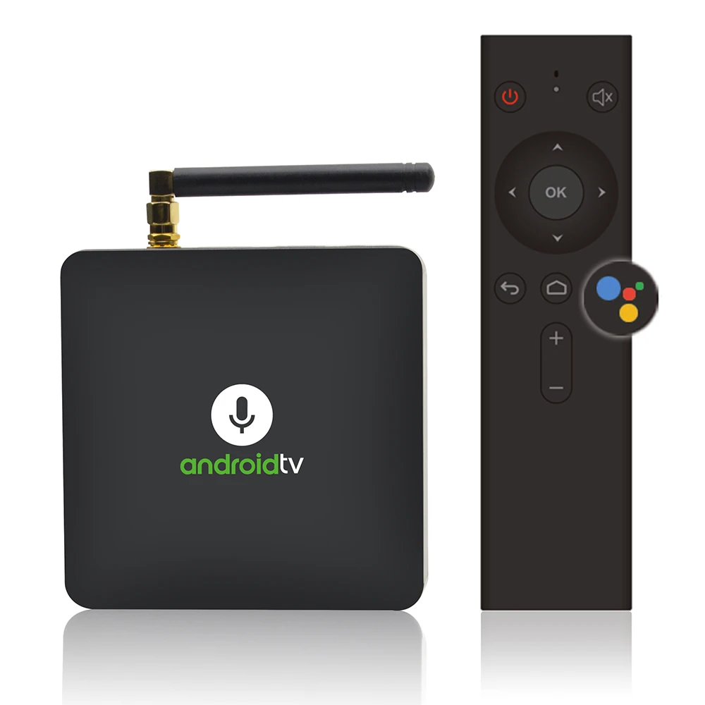 MECOOL KM8 Android TV Box Voice Remote Control Amlogic S905X Android 8.