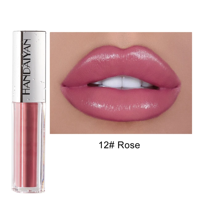 HANDAIYAN-brillo de labios mate, 12 colores, terciopelo, duradero, hidratante, resistente al agua, cosmético, belleza, mantener 24h, brillo de labios, TSLM2 HANDAIYAN-brillo de labios mate, 12 colores, terciopelo, duradero, hidratante, resistente al agua, cosmético, belleza, mantener 24h, brillo de labios, TSLM2