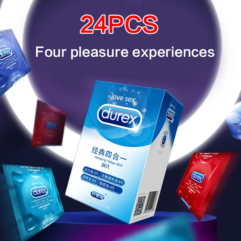 Durex 24/48/96 шт. презервативы из натурального латекса для полового члена создающий