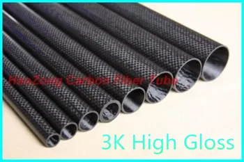 

1pc Black Carbon Fiber Tube 25mm x23mm 3K Glossy Surface 1200mm Long For RC Airplane Multicopter Arm DIY