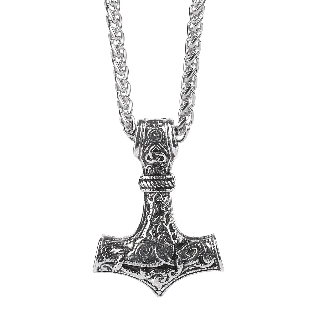 Падение металла Молот Тора мьельнир кулон ожерелье Викинг для мужчин нежный