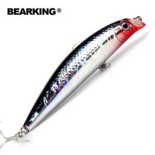 Hot model bearking Retail fishing lures, floating minnow,penceil bait size 90mm 10g,magnet inside,dive 0.5m