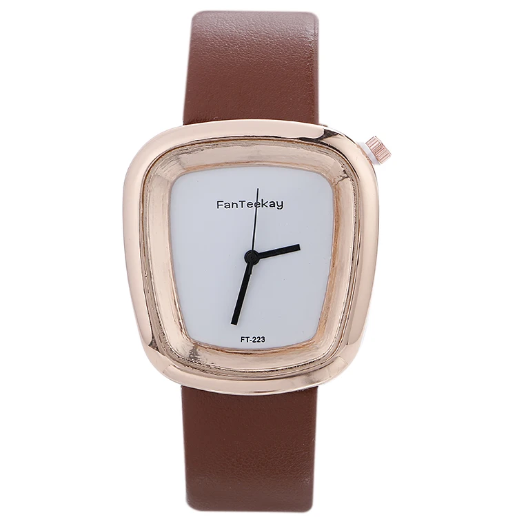 

2017 New Fashion Simple Style Top Famous Luxury brand quartz watch Women casual Leather watches 100pcs/lot