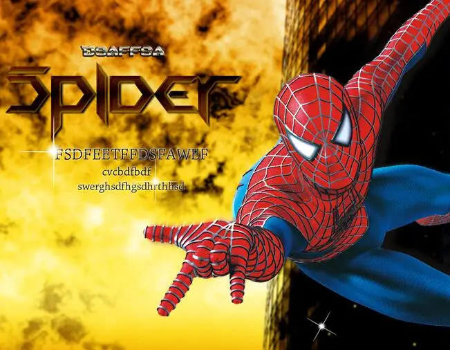 

New Arrival Creative Spider-Man Removable Wall Stickers Float Mural PVC 3D Design Home Decor Room Decals Child Wallpaper Sticker