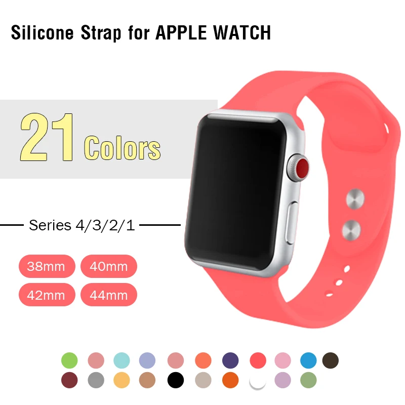 

Watermelon colar red watch band for apple watch iwatch bands 38mm wristbands 42mm universal replacement silicon watch bracelet