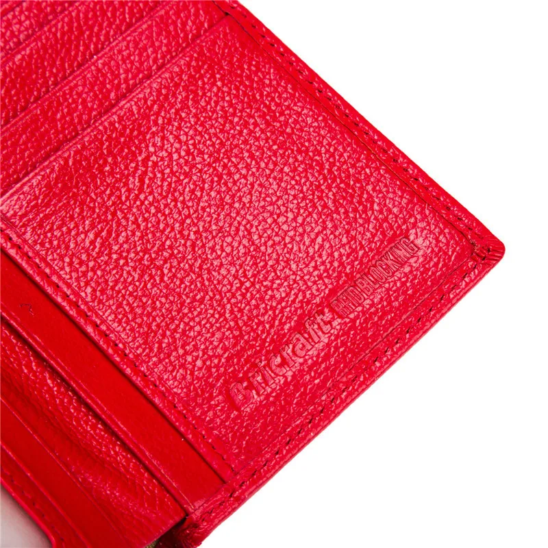 Genuine Leather RFID Blocking Wallet for Women Stop Electronic Pick Pocketing Credit Card Shield (8)