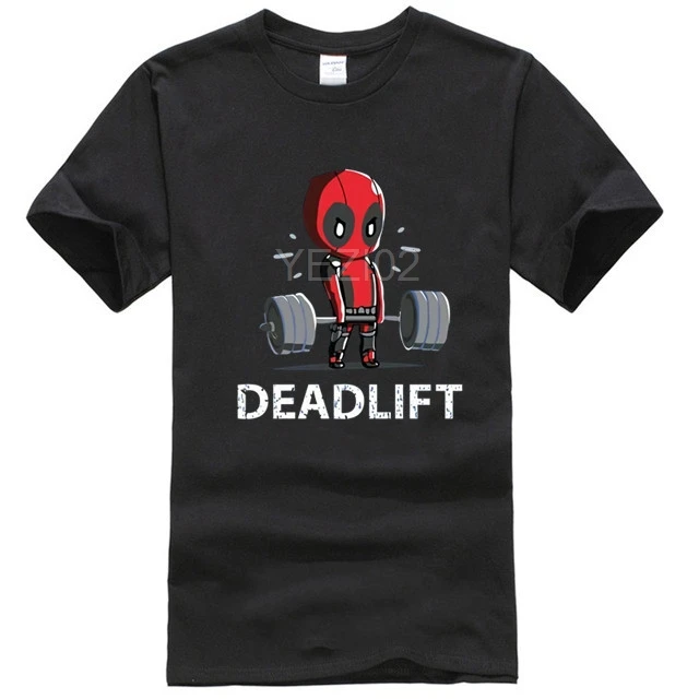 Deadlift رفع الاثقال رياضة Deadpool الكبار T قميص Deadlift رفع الاثقال رياضة Deadpool الكبار T قميص