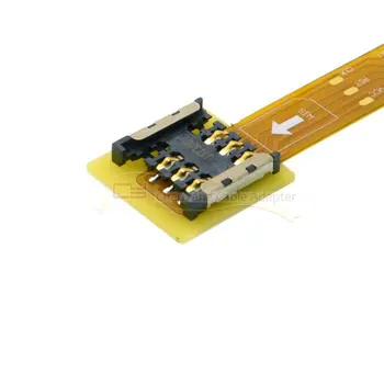

100PCS/Micro SIM Card to Nano SIM Kit Male to Female Extension Soft Flat FPC Cable Extender 10cm