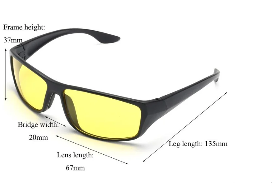 Новые солнцезащитные очки ночного видения, мужские Модные поляризованные очки для ночного вождения, улучшенный светильник