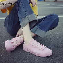 Loozykit drop shipping New Women's Waterproof Rainfall Shoes Low Up Anti-skid Fashion Rainfall Shoes