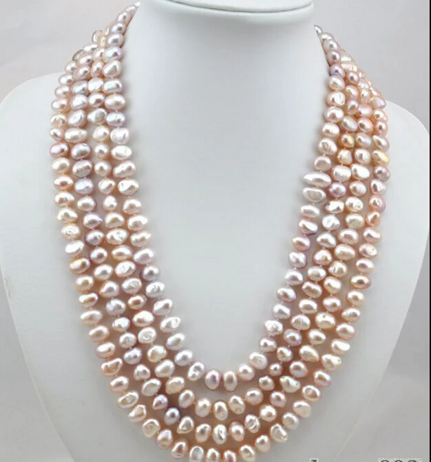 

FREE shipping>100"12mm baroque purple freshwater pearl necklace 6.07