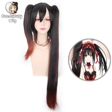 Anime Tokisaki Kurumi Nightmare DATE A LIVE Cosplay Wig Long Synthetic Hair Straight Halloween Costume Party Wigs For Women Anime Tokisaki Kurumi Nightmare DATE A LIVE Cosplay Wig Long Synthetic Hair Straight Halloween Costume Party Wigs For Women