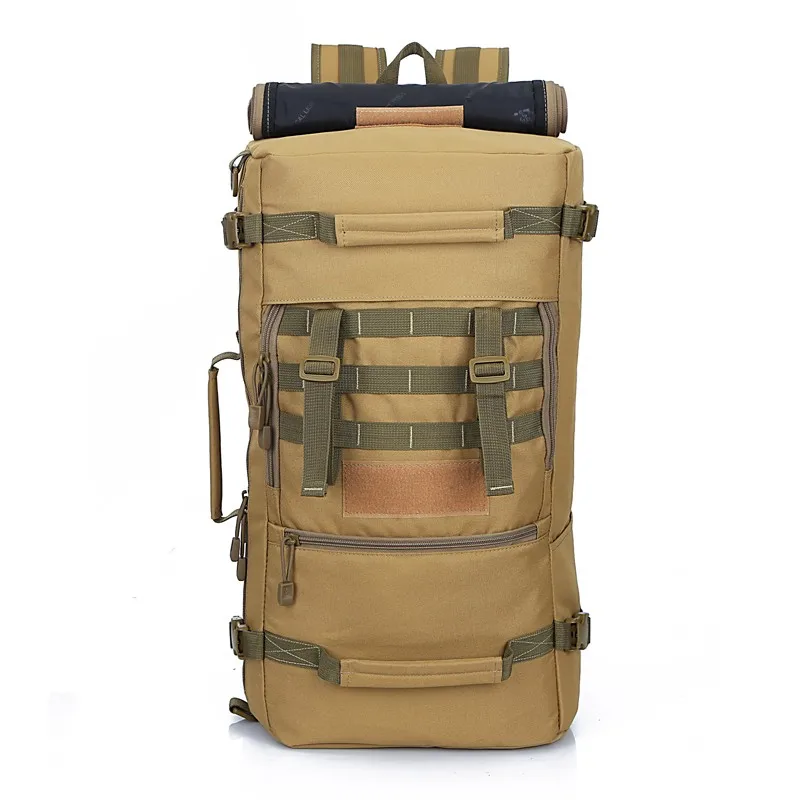 Bolsas de Montanhismo Mochila de Acampamento Mochila de Viagem dos Homens Novo Bolsa Militar Tático Caminhadas Mochila N329 2020 50l 12 Mochilas escal.