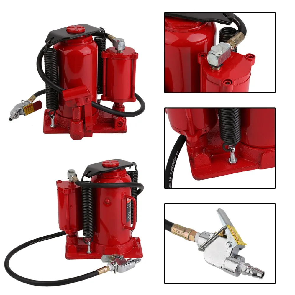 20 Ton Vertical Hydraulic Pneumatic And Manual Dual-Purpose Jack 40000lb Heavy  Duty Car Auto Truck Repair Lift Tool 2018