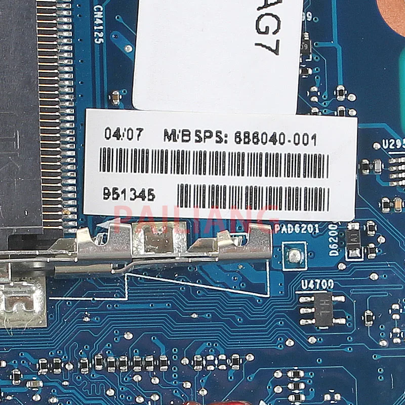 اللوحة لابتوب HP الترويجي Probook 8470 وعاء اللوحي اللوحة الأم 686040-001 الكامل tesed DDR3