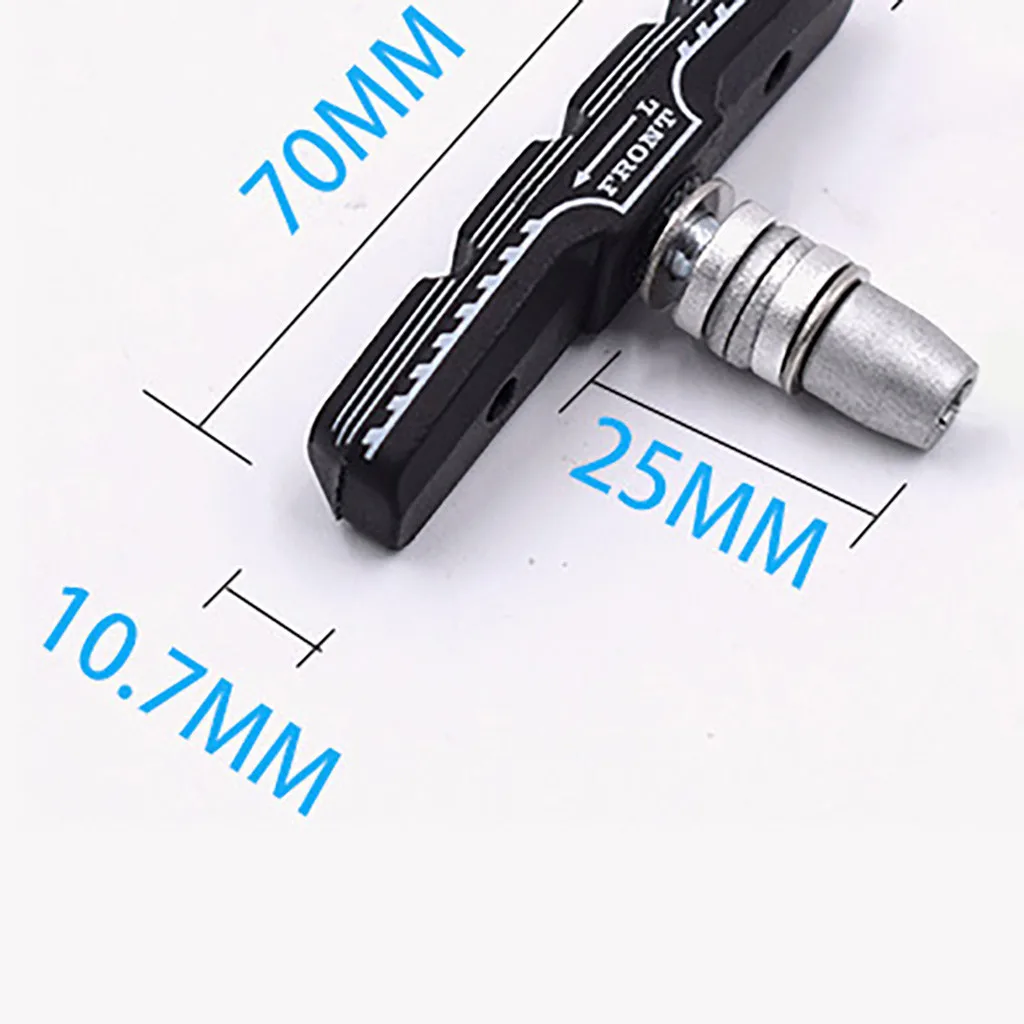2 шт. Прочный велосипедный велосипед V тормозные колодки обувь Блоки Черный резиновый прочный коврик для длительной работы