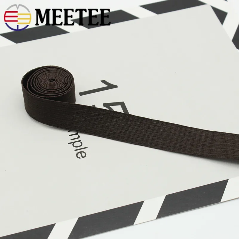 Meetee 8 метров 20 мм цветной полиэстер Детский пояс Эластичная лента трикотажное