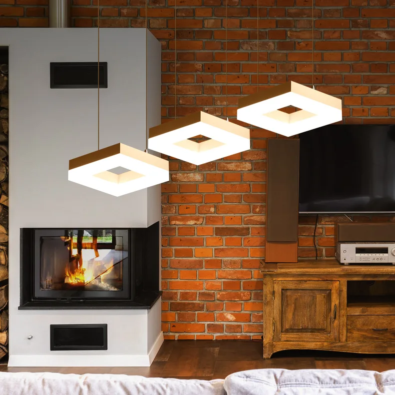 Eusolis 110 V 220 V luces colgantes iluminación Lamparas De Techo Colgante Moderna lámpara De madera iluminación De la cocina Moderna
