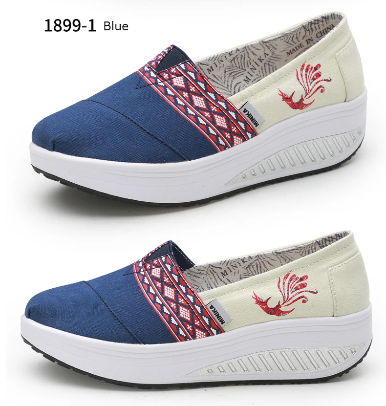 Women Sneakers New Ladies Canvas Shoes Woman Casual Print Breathable Soft Female Platform Footwear