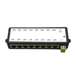 Новый 8 портов POE инжектор POE сплиттер для CCTV сети POE камеры питания через Ethernet IEEE802.3af