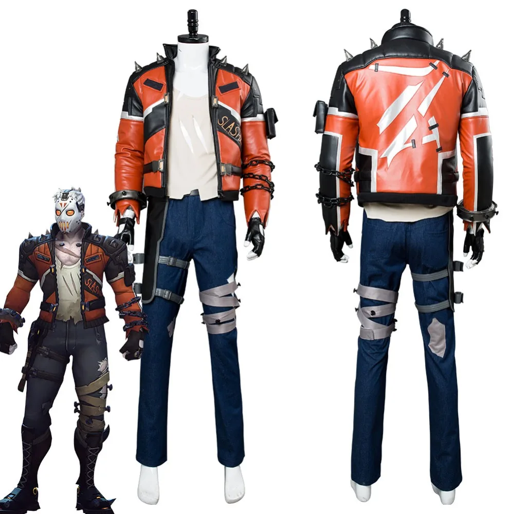 OW Cosplay Soldier 76 косплей костюм Slasher Skin для взрослых мужчин полный карнавальный на