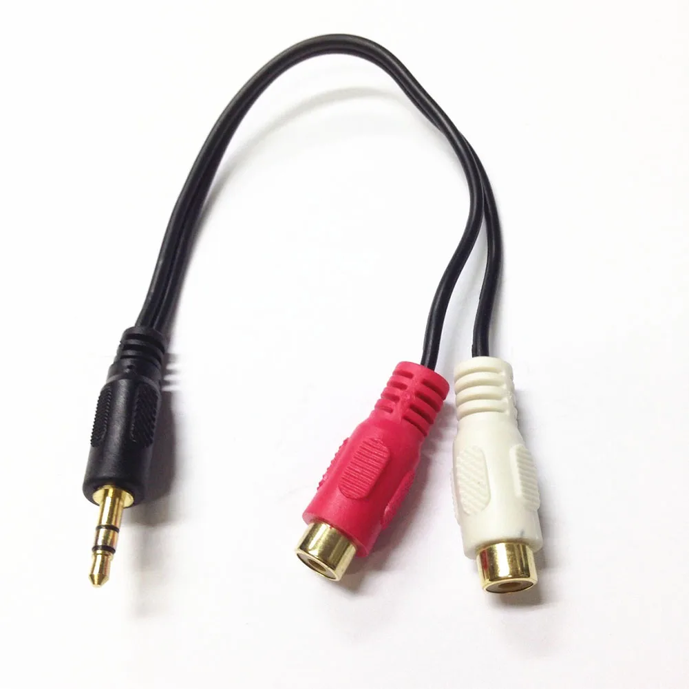 Durable Plug Audio Cable Adapter Gold Plated Headphone Stereo Computer