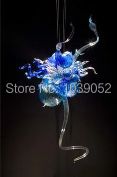 

Free Shipping Mini Murano Pendant Chandelier Light In Blue