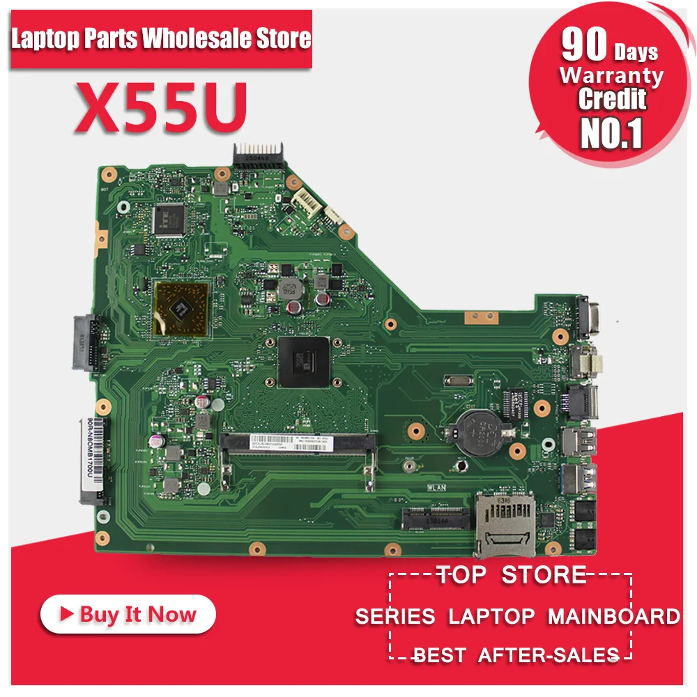 X55A For ASUS X55U X55A Integrated Laptop motherboard mainboard 100 tested freeshipping
