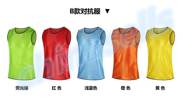 40pcs adult soccer football basketball group against scrimmage vest combat training vest tank top lacrosse jerseys