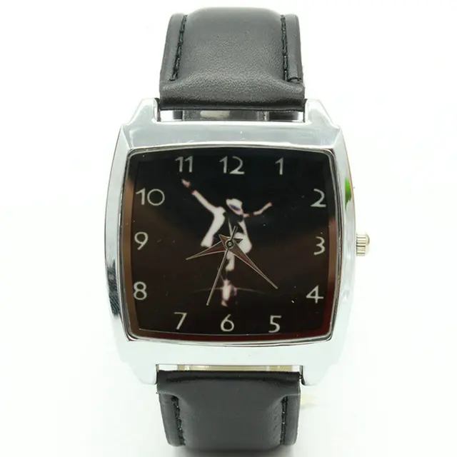 2018 Free Shipping Michael Jackson Black Leather Band Fashion Wrist Watch 2018 Free Shipping Michael Jackson Black Leather Band Fashion Wrist Watch
