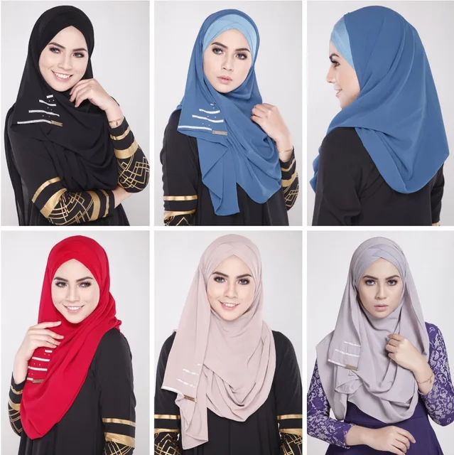 Nouveau Femmes Musulmanes Foulard Couvrant hijab Abaya Écharpe Islamique Couverture Porte De Mode Mousseline de Soie