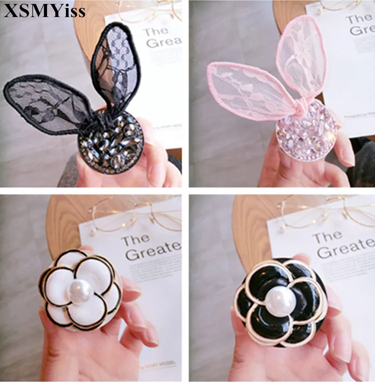 

XSMYiss Universal Mobile Phone Diamonds Stand Bracket Airbag Expanding Stand and Grip Phone Holder