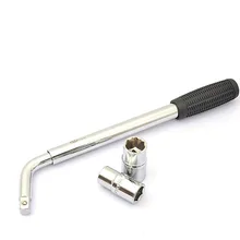 Telescopic Auto Wheel Removal Wrench Telescoping Power Wrench Tire Tyre Telescoping Lug Wrench With Sockets