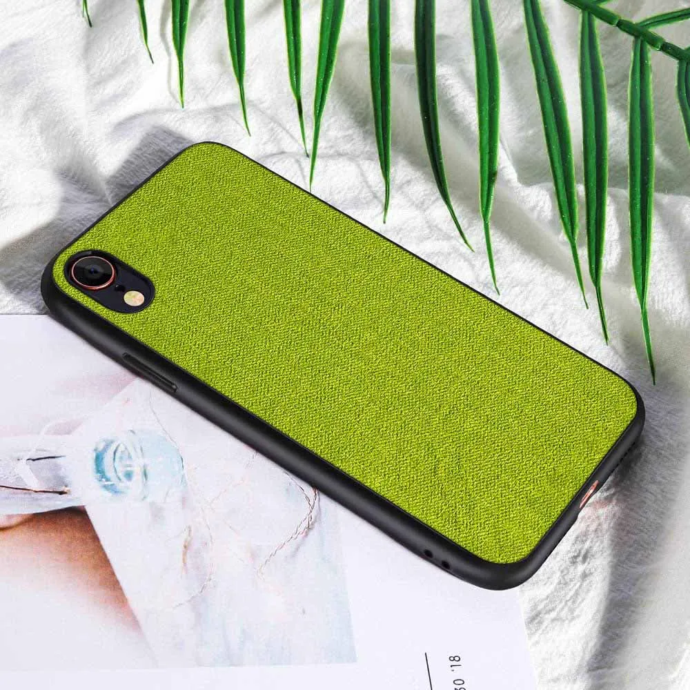 CASEIER тканевый чехол для телефона iPhone 7 Plus 8 XR XS MAX деловой 6 6S задняя крышка