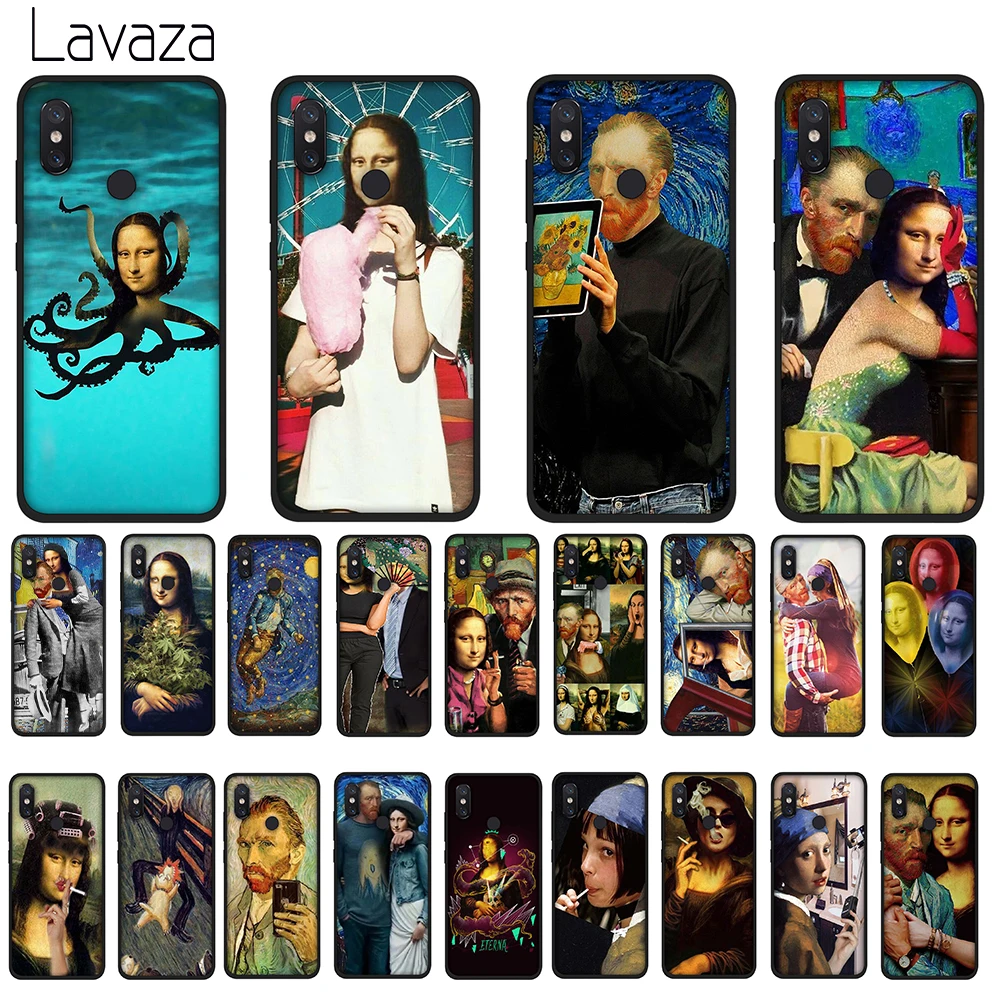 Lavaza Van Gogh Mona Lisa Funny Art Soft Case for Huawei Y7 Prime Y9 Y6 2018 Nova 3 3i Honor 7A 8X 8C 8 9 10 Lite TPU Cover | Мобильные