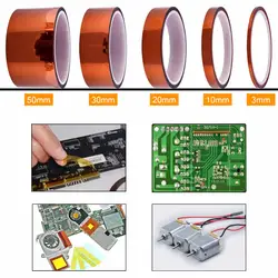 30 мм/50 мм * 30 м высокого Температура Тепло ленты теплоизоляционная лента полиамидная клейкая изоляционная Клейкая Лента печатная плата